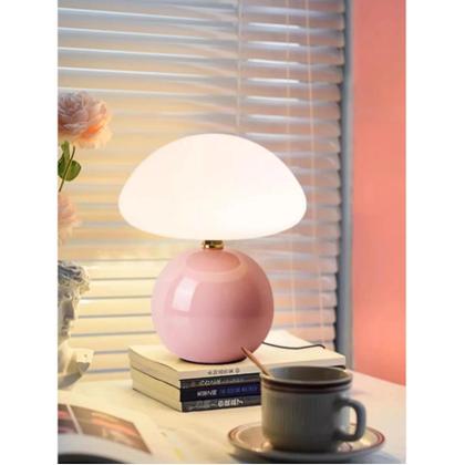 Imagem de Abajur de Mesa LED com 5 Cores - Branco, Rosa, Vermelho, Bege e Laranja