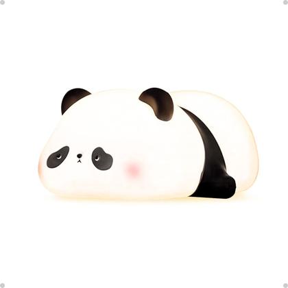 Imagem de Abajur De Mesa Luminária Fofa Decoração Panda De Silicone