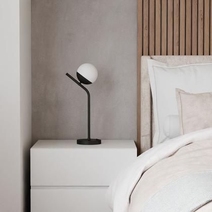 Imagem de Abajur de Mesa Luminária Moderno Jabuticaba Com Vidro Globo 12CM Para Sala, Quarto, Cama e Cabeceira, Escritório, Corredor