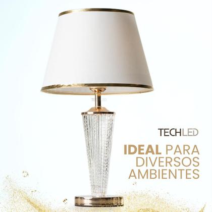 Imagem de Abajur de Mesa Quarto Casal Abajur De Tomada Gold Corpo que Acende Abajour Elegante Cabeceira