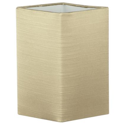 Imagem de Abajur Eros Quad Shantung Dourado com Base Redonda New Cobre