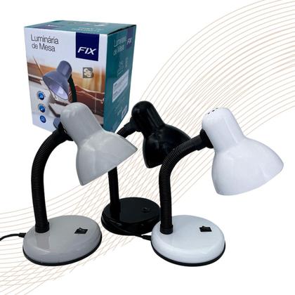 Imagem de Abajur Luminária Cabeceira Mesa Com Base Flexível Dobrável Articulável Para Quarto Estudos