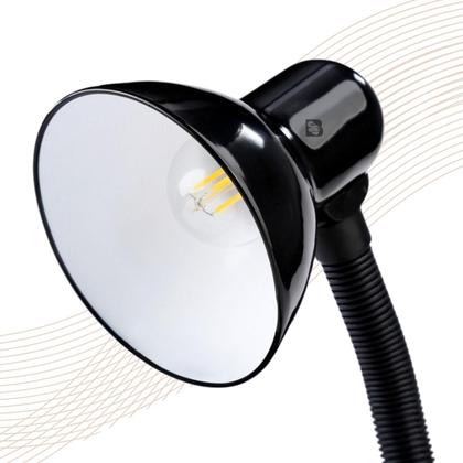 Imagem de Abajur Luminária Cabeceira Mesa Com Base Flexível Dobrável Articulável Para Quarto Estudos