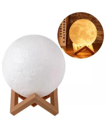 Imagem de Abajur Luminária De Lua Cheia De Mesa Quarto Escritório