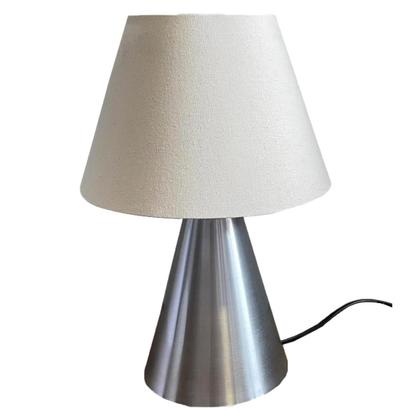 Imagem de Abajur luminária de Mesa Cone Escovado Com Cúpula Para Sala, Quarto, Cabeceira de Cama, Escritório, Casa