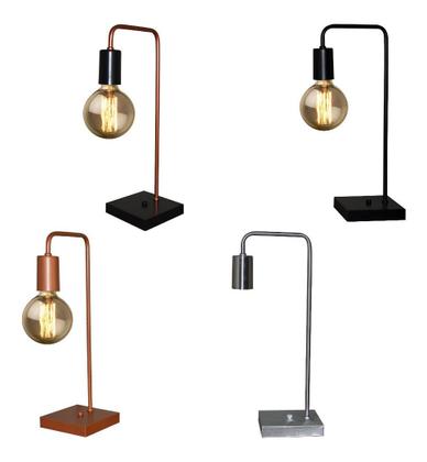 Imagem de Abajur - Luminaria De Mesa Estilo Retrô Para Quarto - Sala - Ideal para lâmpadas de Filamento LED