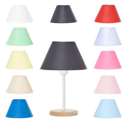 Imagem de Abajur Luminaria Mesa C/ Cupula Plastica 27x17x17 (axlxp)