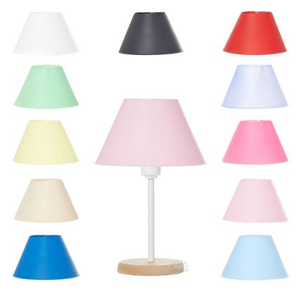 Imagem de Abajur Luminaria Mesa C/ Cupula Plastica 27x17x17 (axlxp)