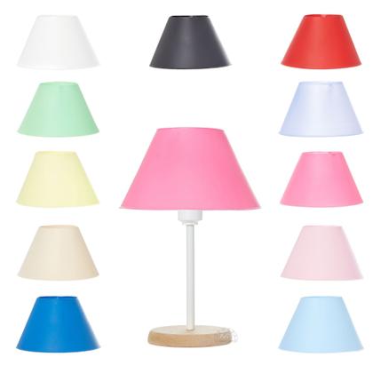 Imagem de Abajur Luminaria Mesa C/ Cupula Plastica 27x17x17 (axlxp)