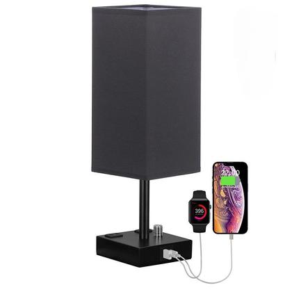 Imagem de Abajur Luminária Mesa Com Carregamento De Celular Usbtipo C