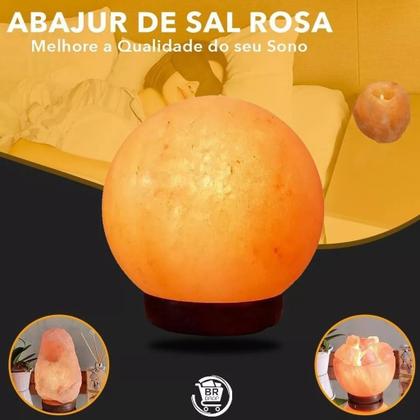 Imagem de Abajur Luminária Terapêutica Sal Rosa Do Himalaia  Planet