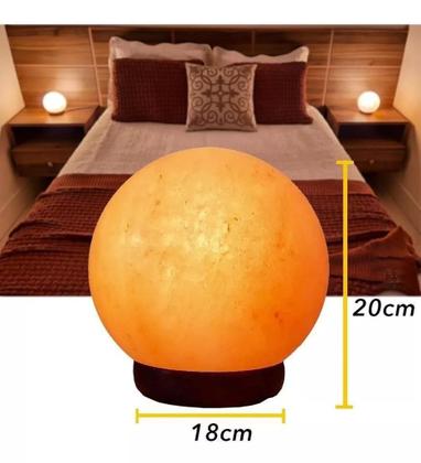 Imagem de Abajur Luminária Terapêutica Sal Rosa Do Himalaia  Planet