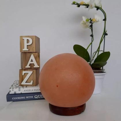 Imagem de Abajur Luminária Terapêutica Sal Rosa Do Himalaia  Planet