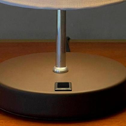 Imagem de Abajur Luminárias De Mesa Clássico Redondo Com Interruptor Bivolt Com Cúpula Para Sala, Quarto, Cabeceira Cama, Escritório