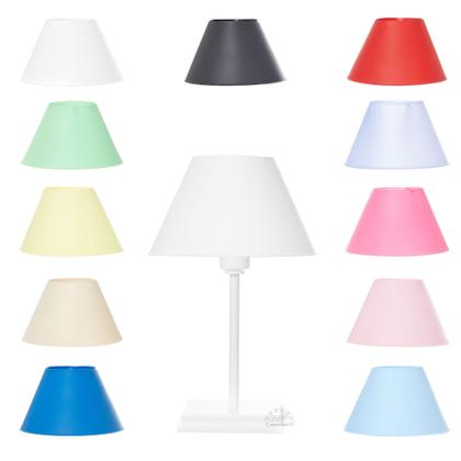 Imagem de Abajur Moderno Base Branco Quadrada