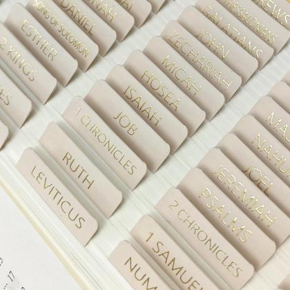 Imagem de Abas de estudo bíblico laminadas de forma totalmente laminada para mulheres e homens