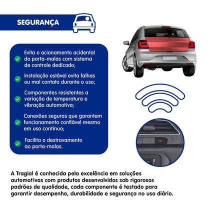 Imagem de Abertura Porta Malas Tragial Gol G7 e G8 Botão Painel APMG