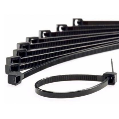 Imagem de Abraçadeira de Nylon 2,5x200mm com 100 Unidades Preta Force Line