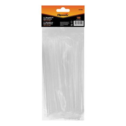 Imagem de Abraçadeira de Nylon Branca 150x2,5mm 100 Peças 4551955 Sparta