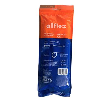 Imagem de Abraçadeira Nylon Allflex 200x4,8mm Branca Pacote 100 Un