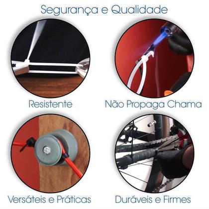 Imagem de Abraçadeira Nylon Allflex 200x4,8mm Preta Pacote 100 Un