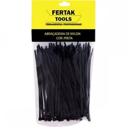 Imagem de Abracadeira Nylon Fertak 2,5X150 Preto C/100