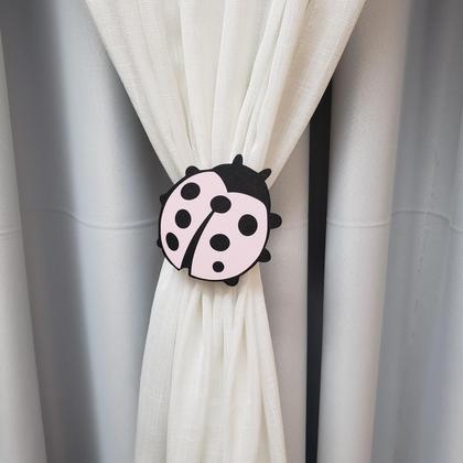 Imagem de Abraçadeira/Prendedor de Cortina - Joaninha - Kit com 2 unidades