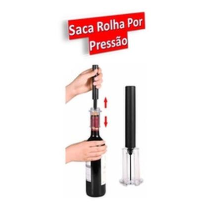 Imagem de Abridor De Garrafa de Vinho Saca Rolha Sucção Pressão Com Agulha Bomba de ar a Vácuo