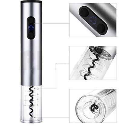 Imagem de Abridor De Garrafa Vinho Automático Saca Rolhas Elétrico A Pilha