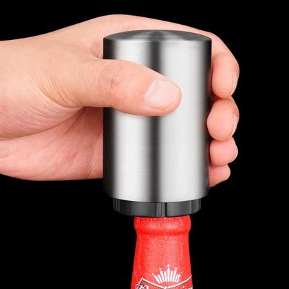 Imagem de Abridor De Garrafas De Cerveja Automática em Aço Inoxidável Magnético
