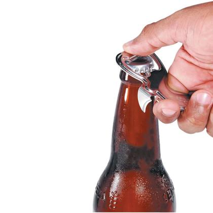 Imagem de Abridor De Lata E Garrafas Cerveja Reforçado Em Aço Inox