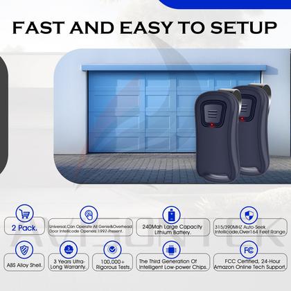 Imagem de Abridor de porta de garagem Avisontek G1T-BX G1T-A com controle remoto