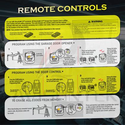 Imagem de Abridor de porta de garagem remoto Avisontek 893LM para LiftMaster