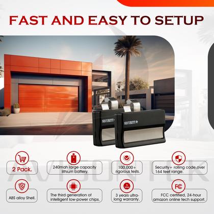 Imagem de Abridor de porta de garagem remoto Avisontek 971LM para LiftMaster