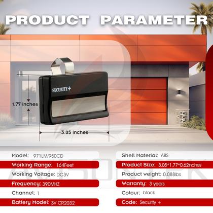 Imagem de Abridor de porta de garagem remoto Avisontek 971LM para LiftMaster
