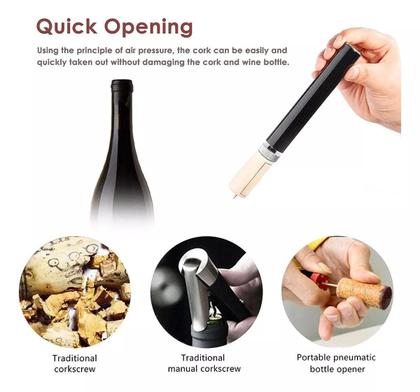 Imagem de Abridor De Vinho Pressão De Ar  Saca Rolhas Garrafa De Vinho