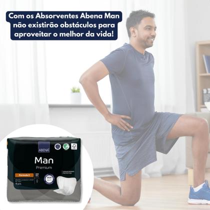 Imagem de Absorvente Abena Man Formula 2 Premium Masculino 15 Unidades