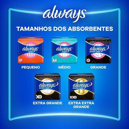 Imagem de Absorvente always super proteção suave c/abas c/8
