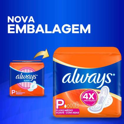 Imagem de Absorvente Always Super Proteção Suave com Abas 8 Unidades