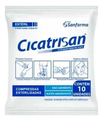 Imagem de Absorvente Compressa Esteril Não Aderente Cicatrisan 20 Env (200 Unid)