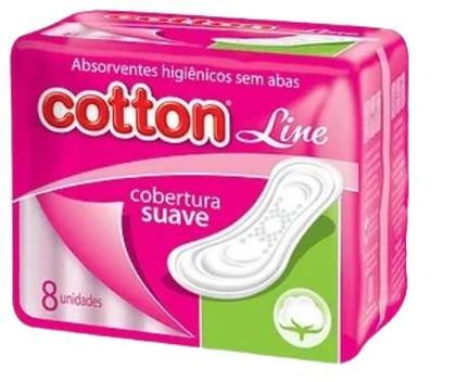 Imagem de Absorvente Cotton Suave sem Abas - Kit Com 12 Unidades