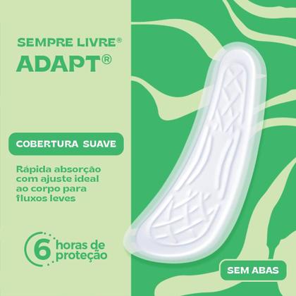 Imagem de Absorvente Externo Sempre Livre Adapt Cobertura Suave com Abas 8 Unidades