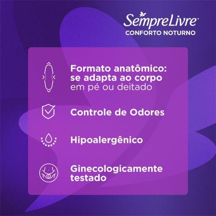Imagem de Absorvente Externo Sempre Livre Conforto Noturno Seca 32Un Leve Mais Pague Menos