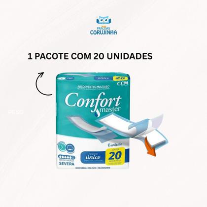 Imagem de Absorvente Geriatrico Confort Master C/ Fita 20 unidades