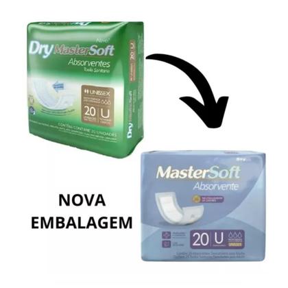 Imagem de Absorvente Geriátrico MasterSoft Tamanho Único com 20 Unidades