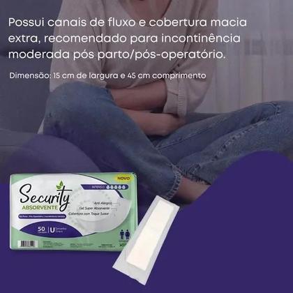 Imagem de Absorvente Geriatrico Security s/ Fita 100 Unidades