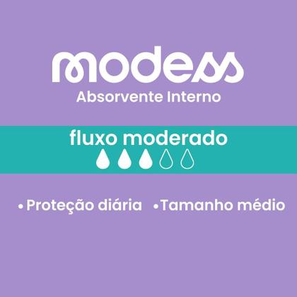 Imagem de Absorvente Interno Modess Tamanho Médio 8un