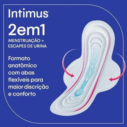 Imagem de absorvente intimus 2 em 1(menstruação/escapes de urina)