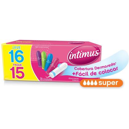 Imagem de Absorvente Intimus Interno Super Leve 16 Pague com 15 unidades
