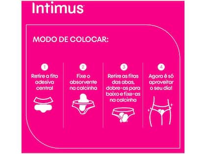 Imagem de Absorvente Intimus Noturno Seca - com Abas 30 Unidades